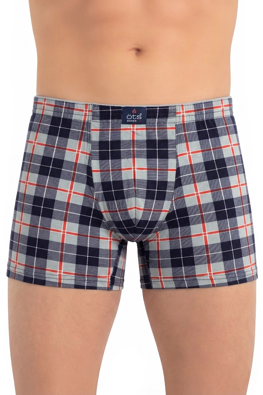 Öts Erkek Boxer Çizgili (%96 Pamuk - %4 Elastan)