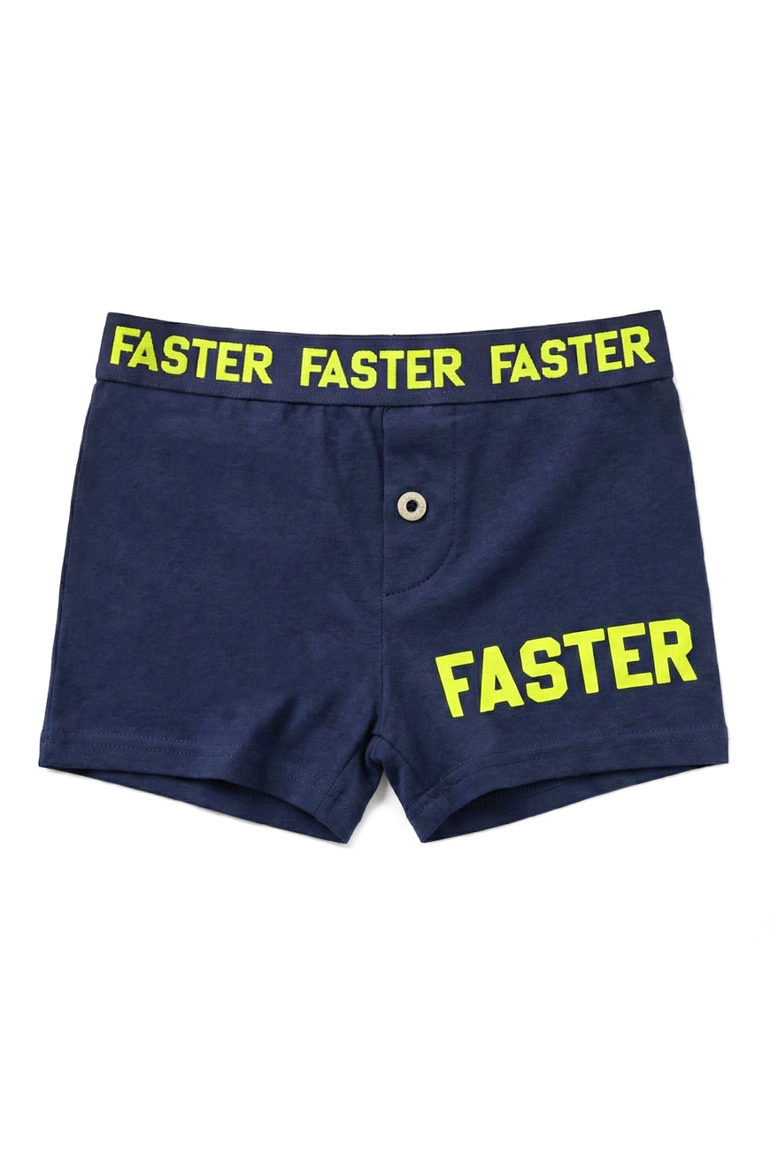 Öts Erkek Çocuk Boxer Baskılı Lacivert (%96 Pamuk - %4 Elastan)