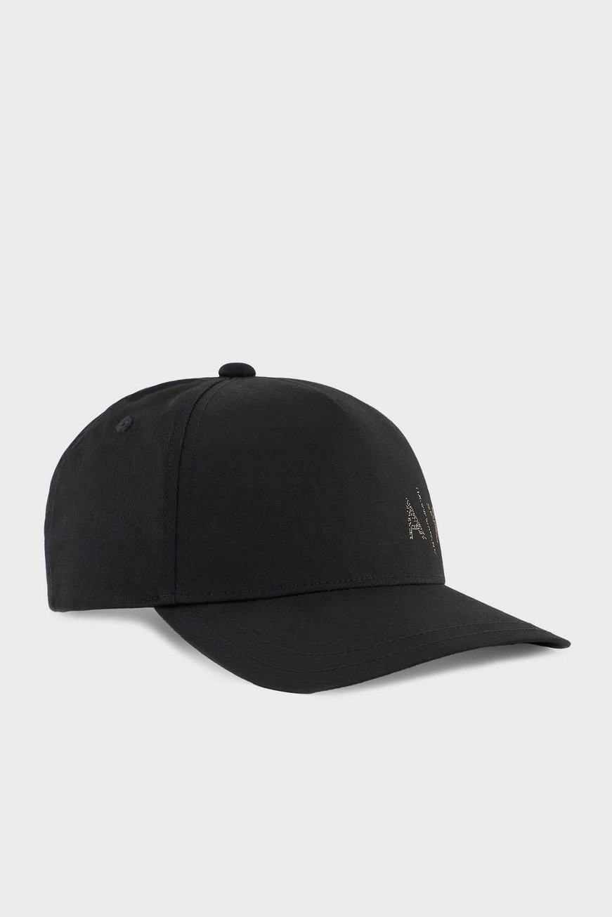 ARMANI EXCHANGE Armani Exchange Erkek AX Logolu Nefes Alabilir Pamuklu Ayarlanabilir Siyah Spor Şapka XM000282 AF12102-UC001