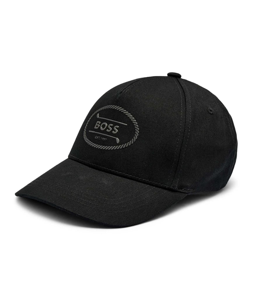 BOSS BOSS Erkek Pamuklu Logo İşlemeli Nefes Alabilen Ayarlanabilir Metal Tokalı Siyah Spor Şapka 50539494-001