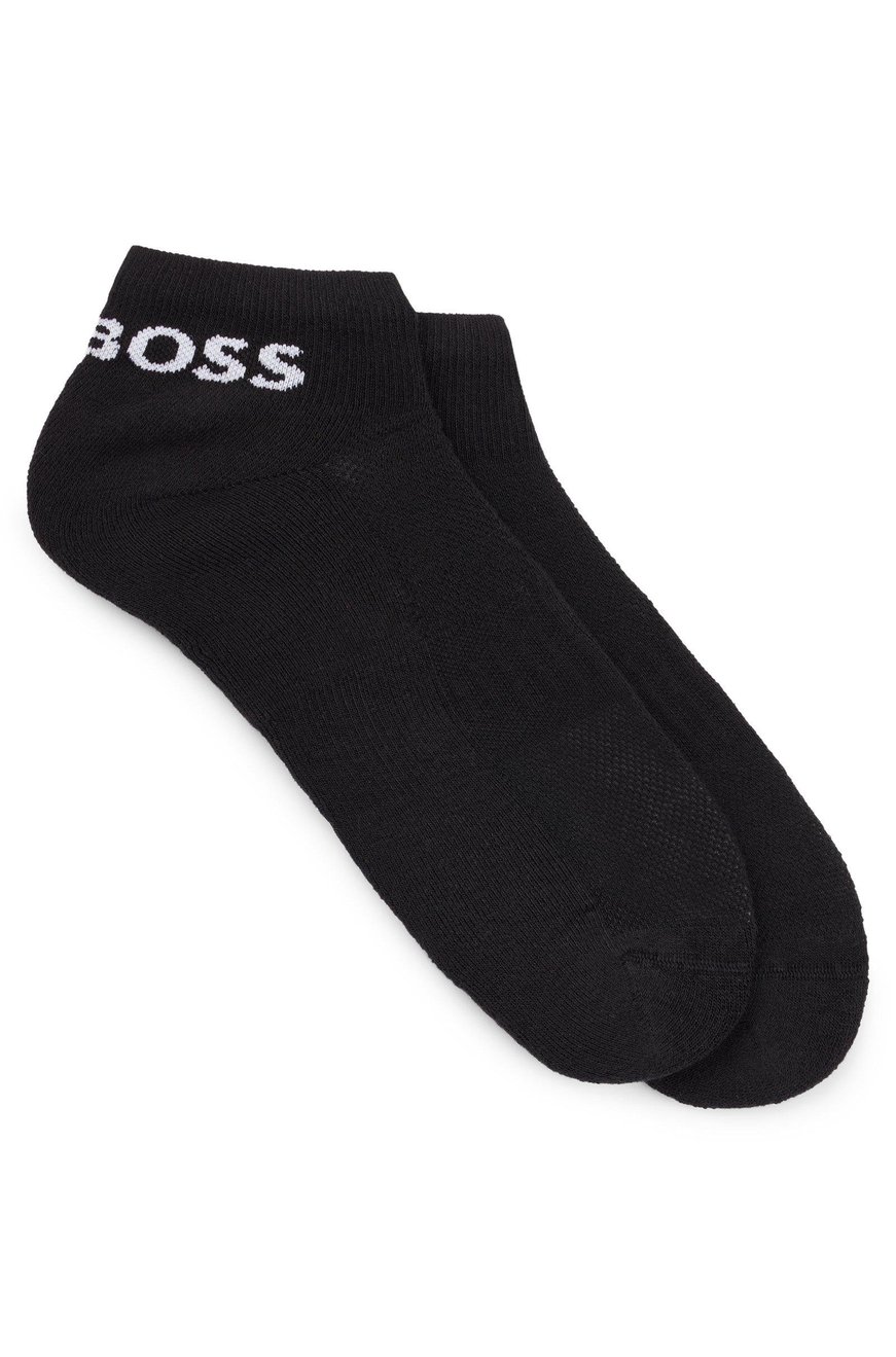 BOSS BOSS Erkek Pamuklu Logolu Dokuma Kumaş Siyah Çorap 50469859-001