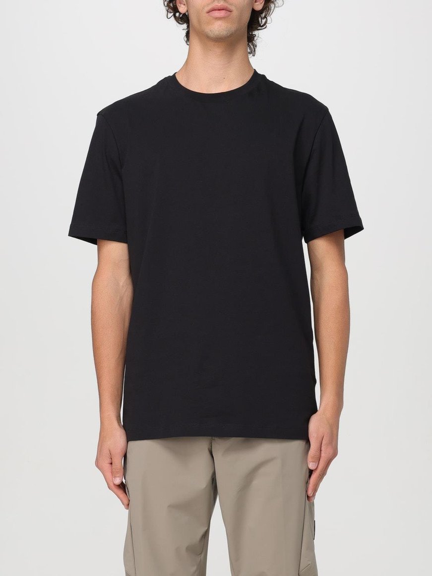 BOSS BOSS Erkek Regular Fit Pamuklu Yuvarlak Yakalı Kısa Kollu Siyah T-Shirt 50468972-001