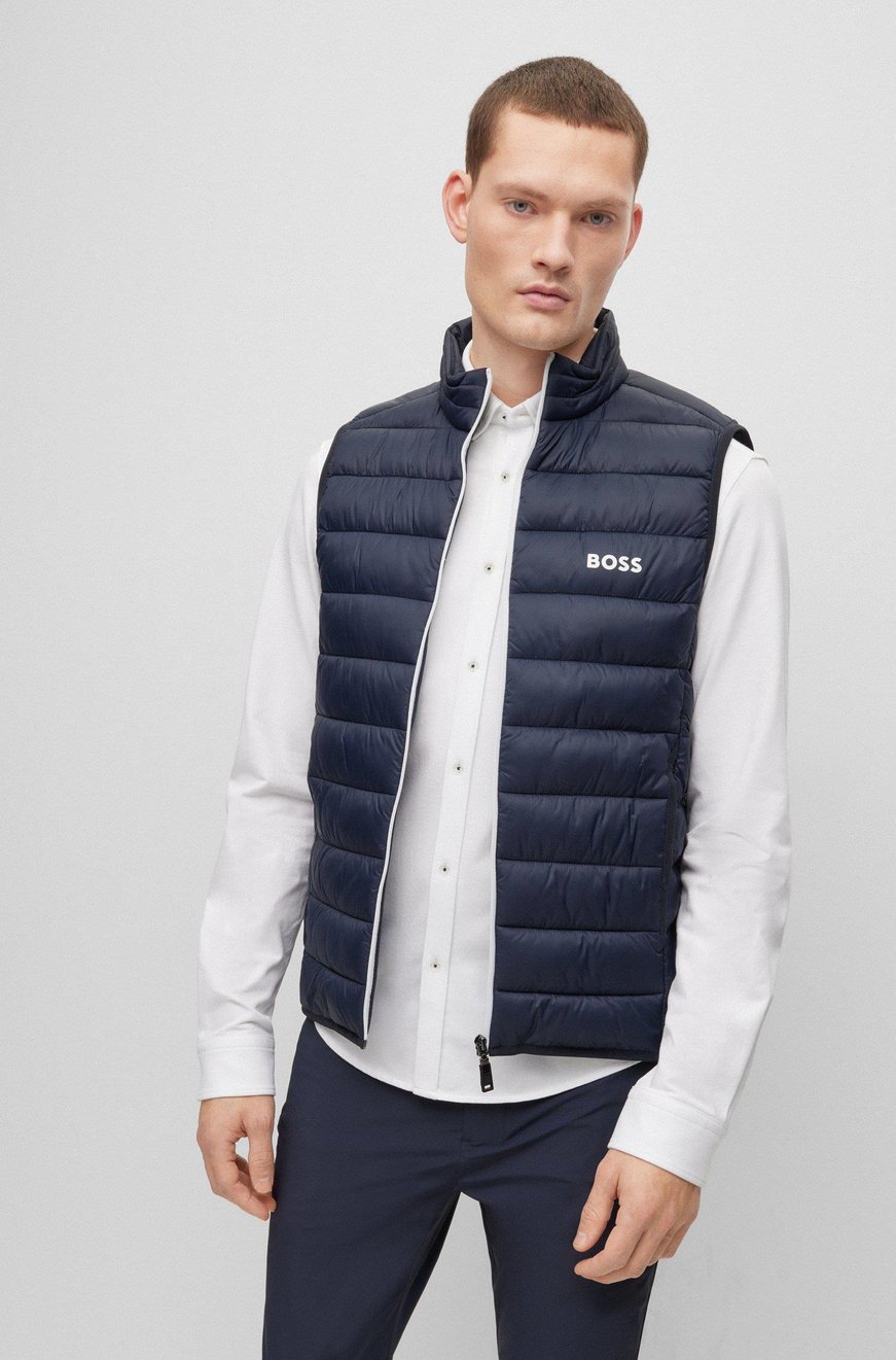 BOSS BOSS Erkek regular fit Uzun Kollu düz Lacivert Mont 50472473-402