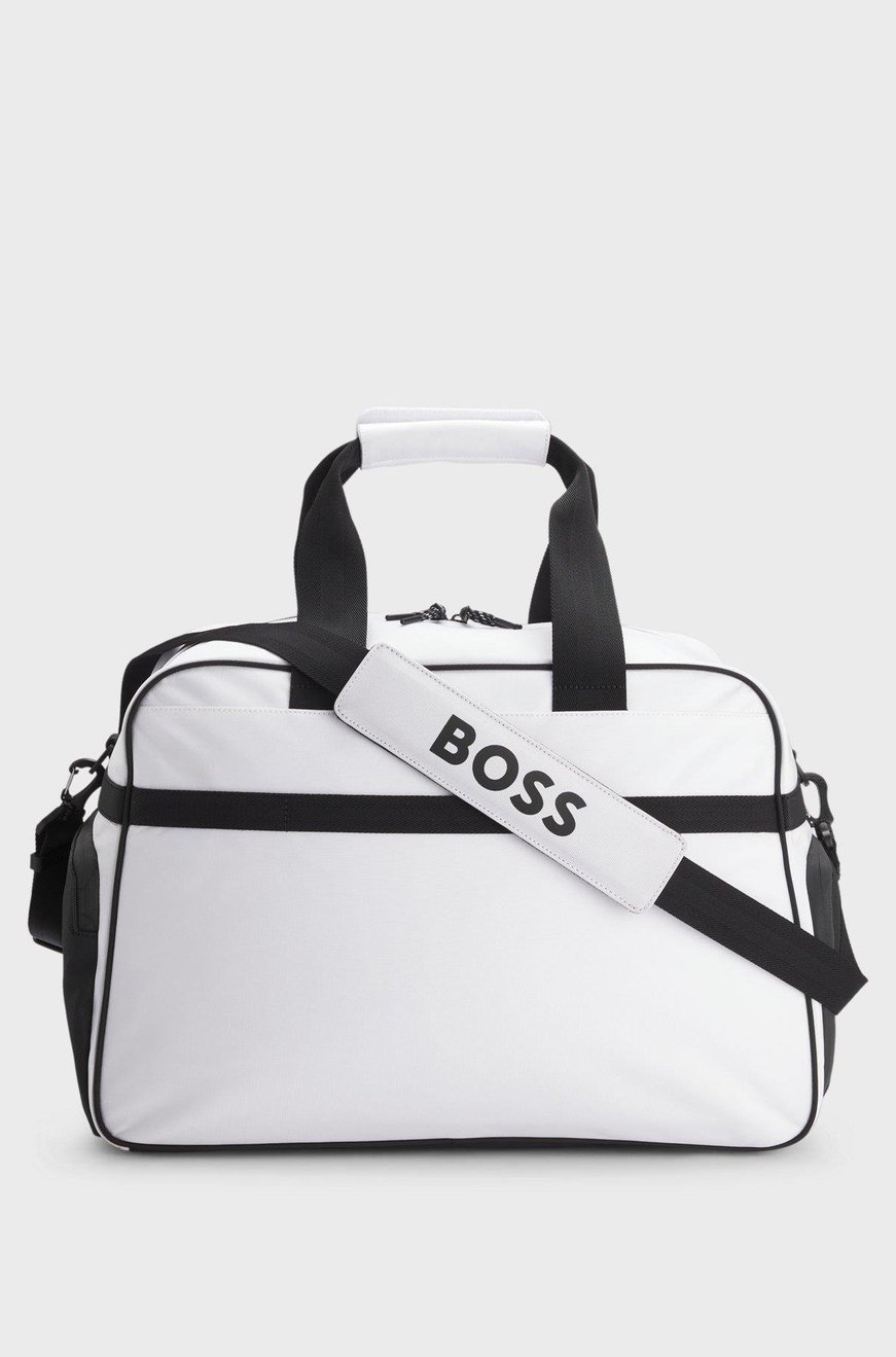 BOSS  BOSS Erkek Yansıtıcı Logo Desenli Renk Geçişli Çıkarılabilir Askılı Siyah Çanta 50548091-101