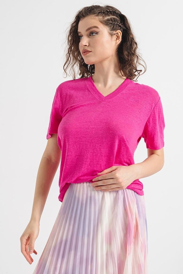 BOSS BOSS Kadın regular fit Kısa Kollu Düz Bisiklet Yaka Fuşya T-Shirt 50511242-526