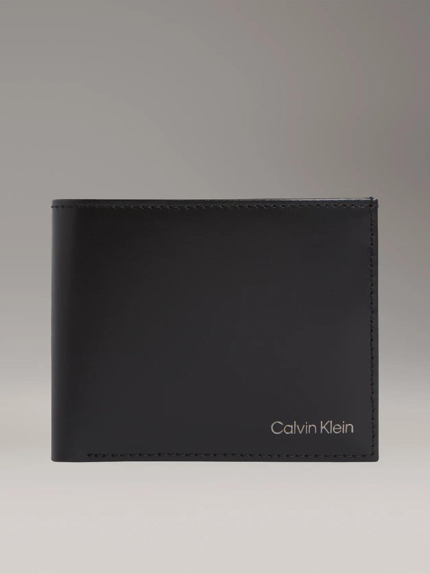 Calvin Klein Calvin Klein Erkek Bozuk Para Bölmeli RFID Korumalı Deri Siyah Cüzdan LV04D1105G-UB1