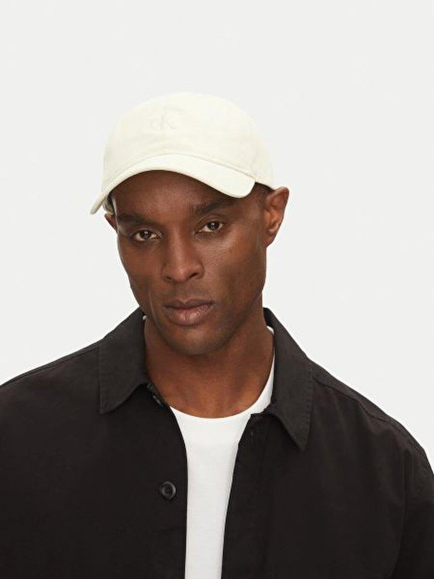 Calvin Klein Calvin Klein Erkek CK Logo İşlemeli Ayarlanabilir Metal Tokalı Nefes Alabilen Kumaş Gri Spor Şapka LV04G5002G-PVZ