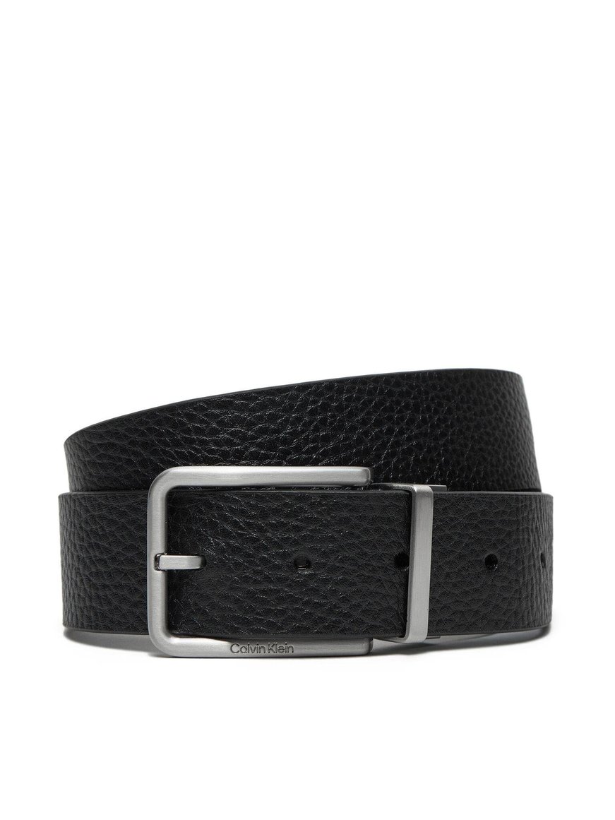 CALVIN KLEIN Calvin Kleın Erkek CK Logolu Metal Tokalı %100 Deri Siyah Kemer K50K512647-BEH