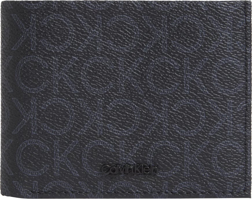 Calvin Klein Calvin Klein Erkek Dahili Kart Bölmeli CK Monogram Logolu Siyah Cüzdan LV04D1059G-UB1