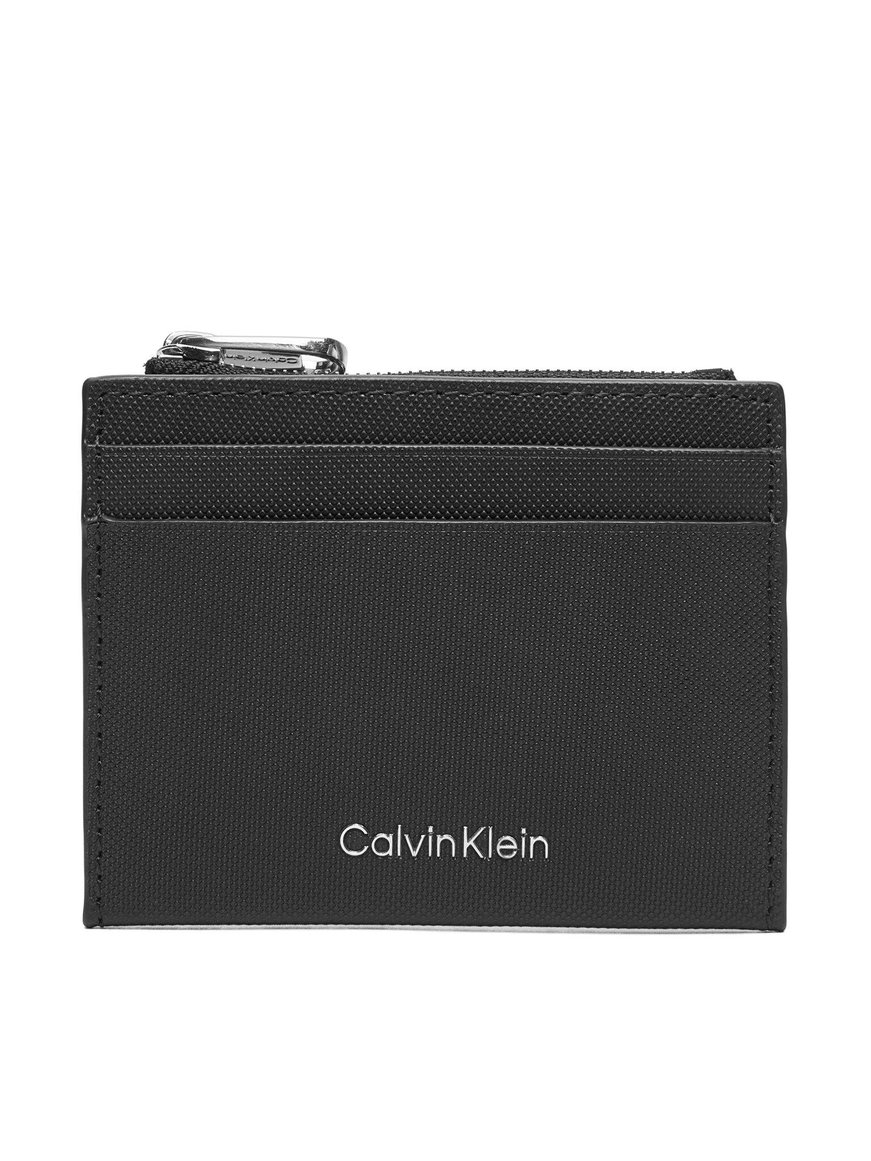 Calvin Klein Calvin Klein Erkek Dokulu Dış Yüzey Ekstra Kart ve Fermuar Bölmeli Siyah Cüzdan LV04D1044G-UB1