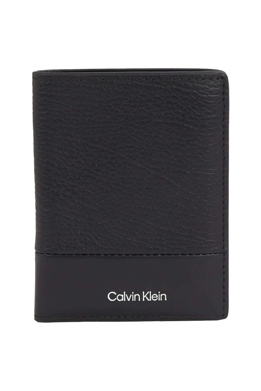 Calvin Klein Calvin Klein Erkek Logo Kabartmalı Ana Para Bölmeli %100 Deri Siyah Cüzdan K50K512921-BEH