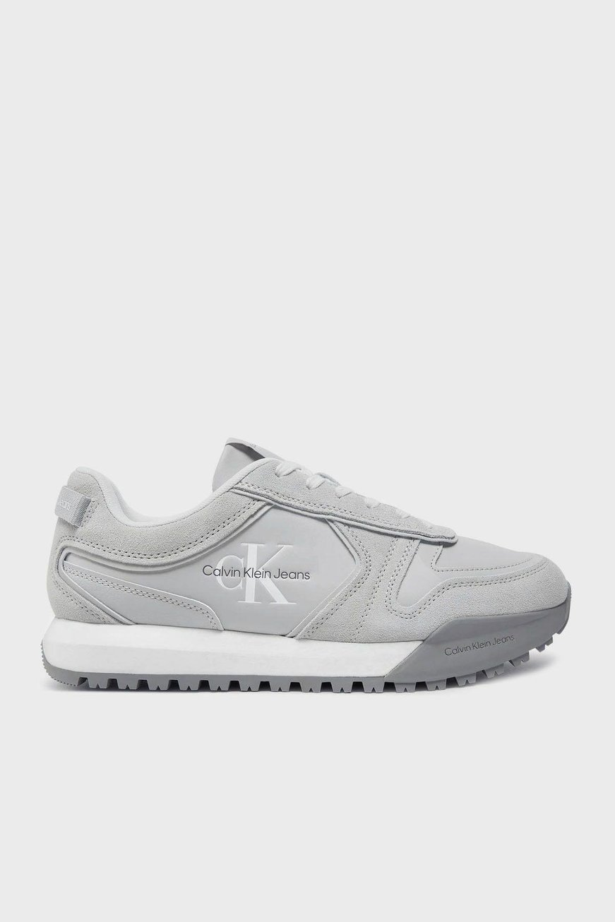 CALVIN KLEIN Calvin Kleın Erkek Marka Logolu Rahat Taban Bağıcıklı Gri Sneaker YM0YM00624-P0Q