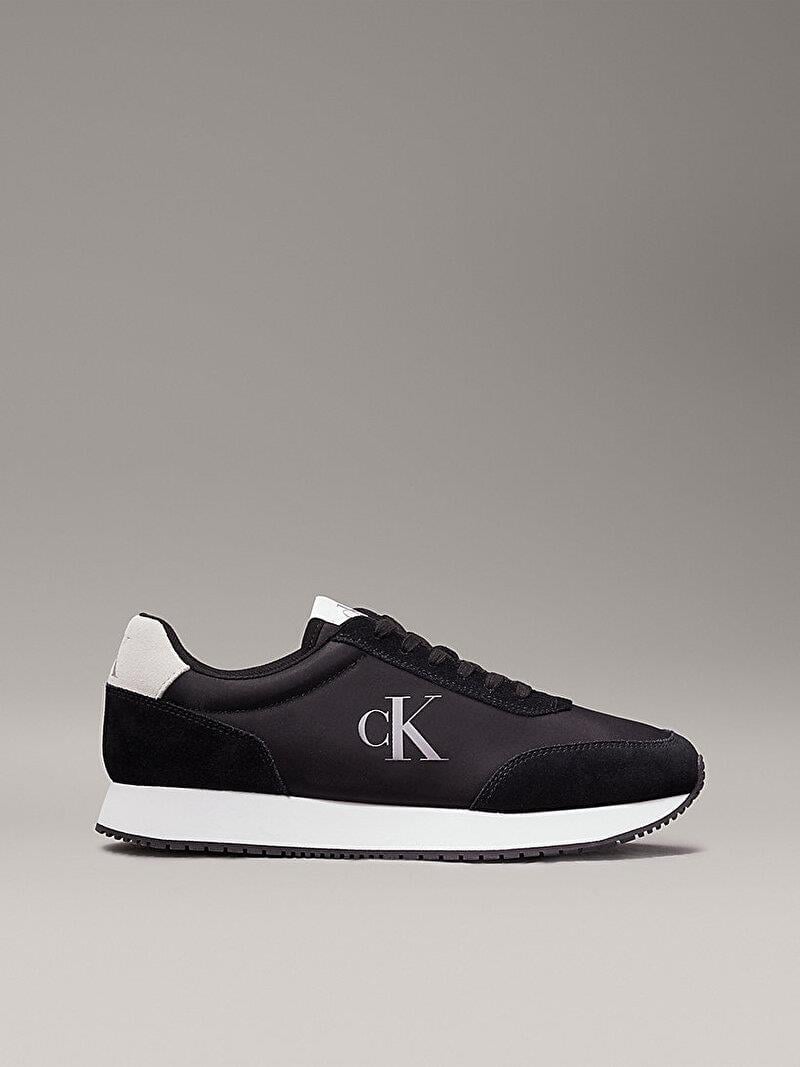 Calvin Klein Calvin Kleın Erkek Rahat Koşucu Bağcıklı Siyah Sneaker YM0YM01119-0GM