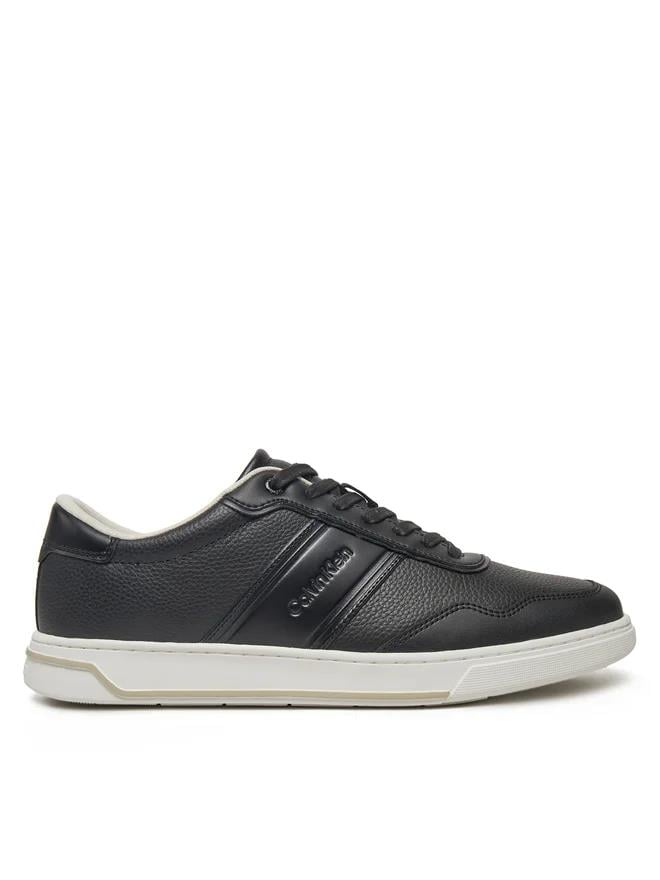 CALVIN KLEIN Calvin Kleın Erkek Rahat Taban Marka Logolu Bağcıklı Siyah Sneaker HM0HM01653-01O