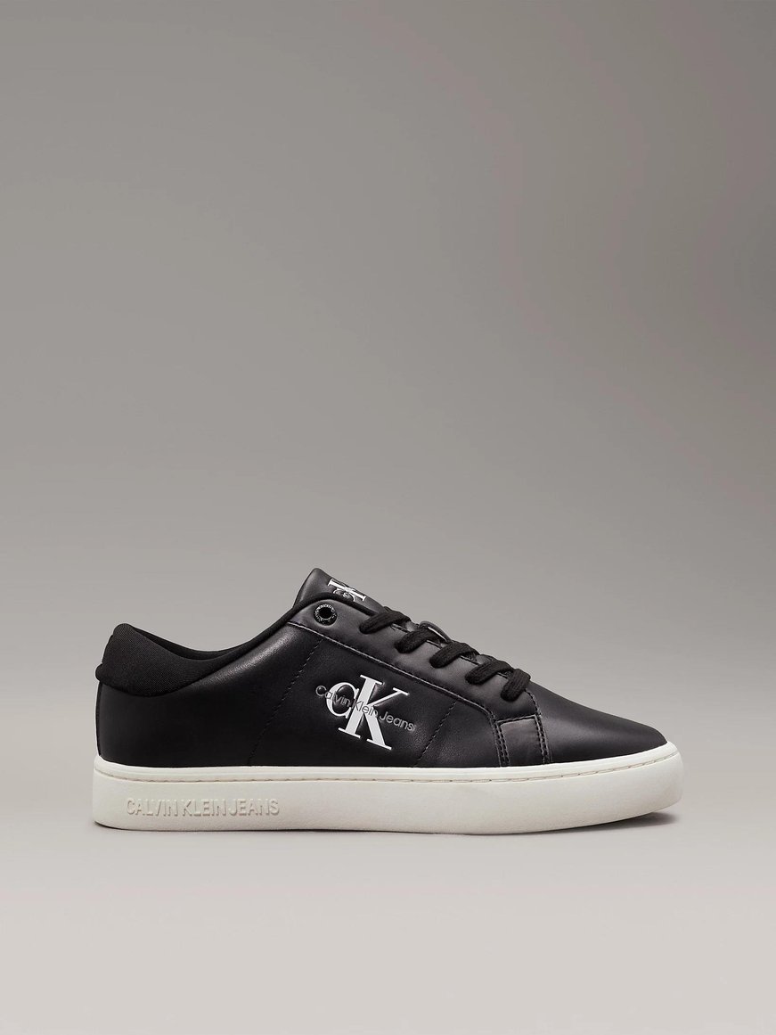 Calvin Klein Calvin Kleın Kadın Düz Taban Logo Baskılı Rahat Spor Stil Siyah Sneaker YW0YW01444-0GO