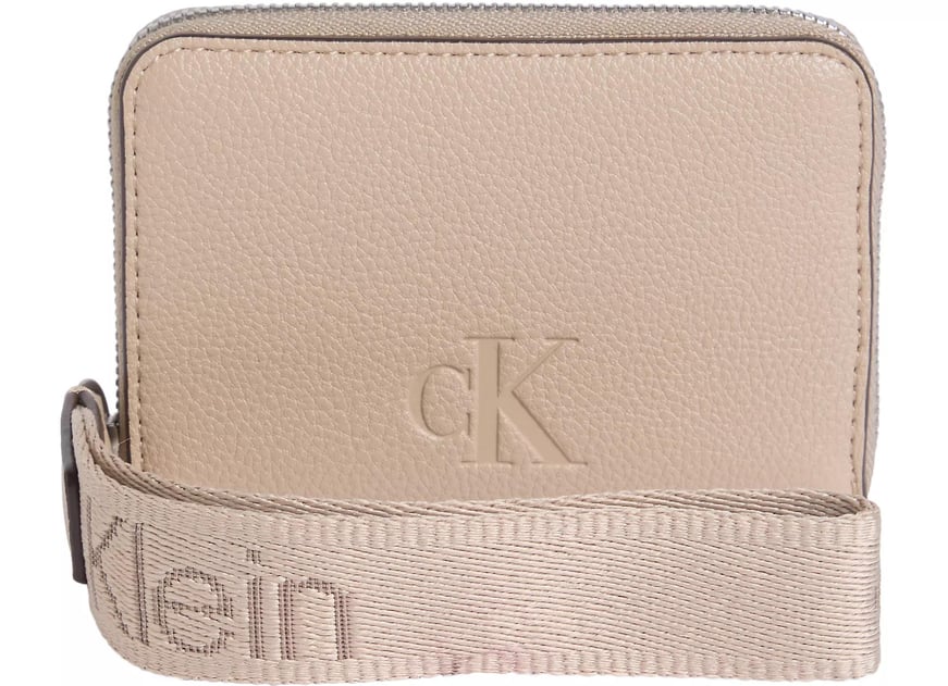 Calvin Klein Calvin Klein Kadın Ekstra Kart Bölmel Askılıi CK Logo Baskılı Gri Cüzdan LV04K1024G-PBF