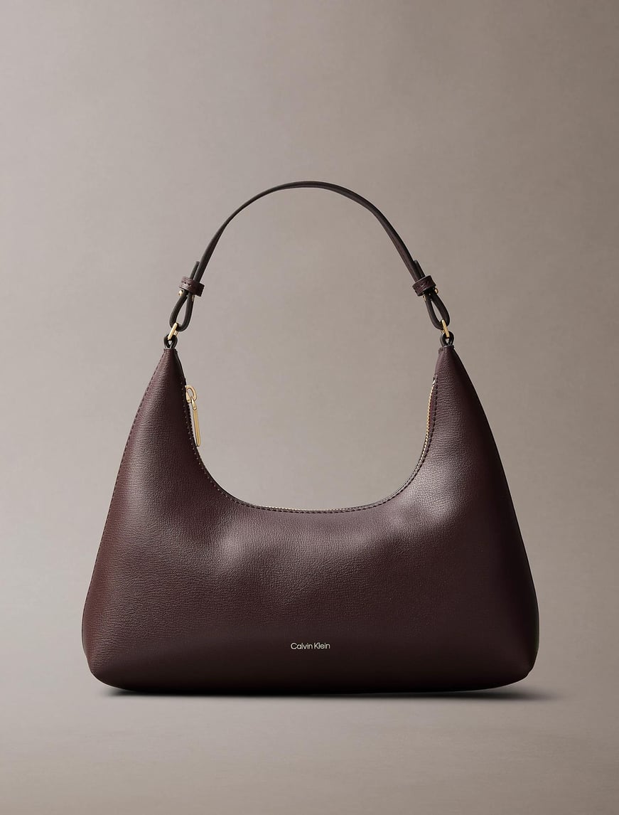 Calvin Klein Calvin Klein Kadın Fermuar Kapama Kısa Deri Kulp Bordo Omuz Çantası LV04F3272G-33A