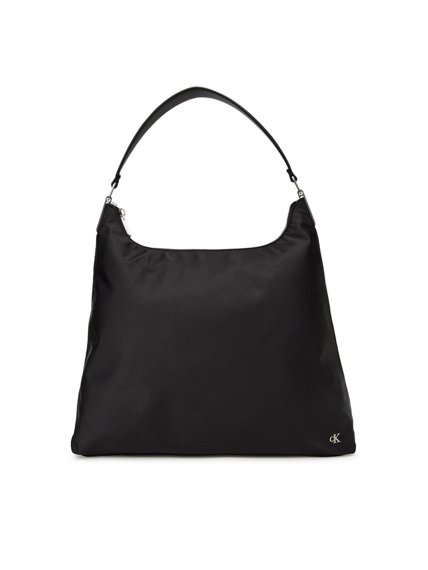Calvin Klein Calvin Klein Kadın Fermuarlı Kısa Askılı CK Logolu Siyah Omuz Çantası LV04K3218G-UB1