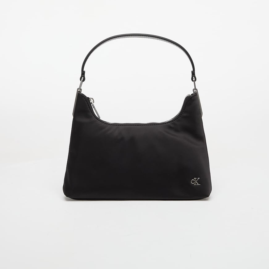 Calvin Klein Calvin Klein Kadın Fermuar Kapamalı CK Logolu Kısa Askılı Siyah Omuz Çantası LV04K3219G-UB1