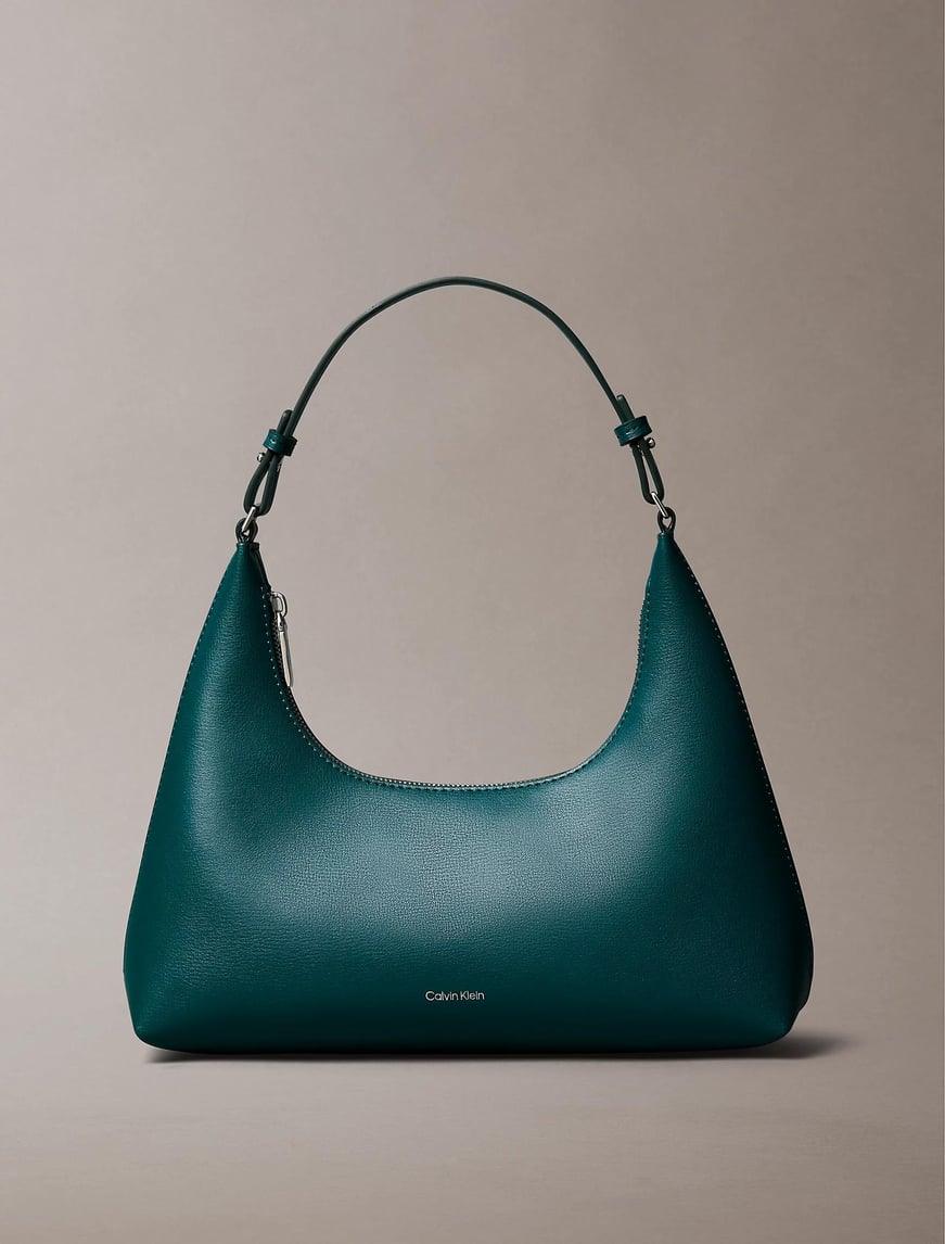 Calvin Klein Calvin Klein Kadın Fermuar Kapama Kısa Deri Kulp Yeşil Omuz Çantası LV04F3272G-339