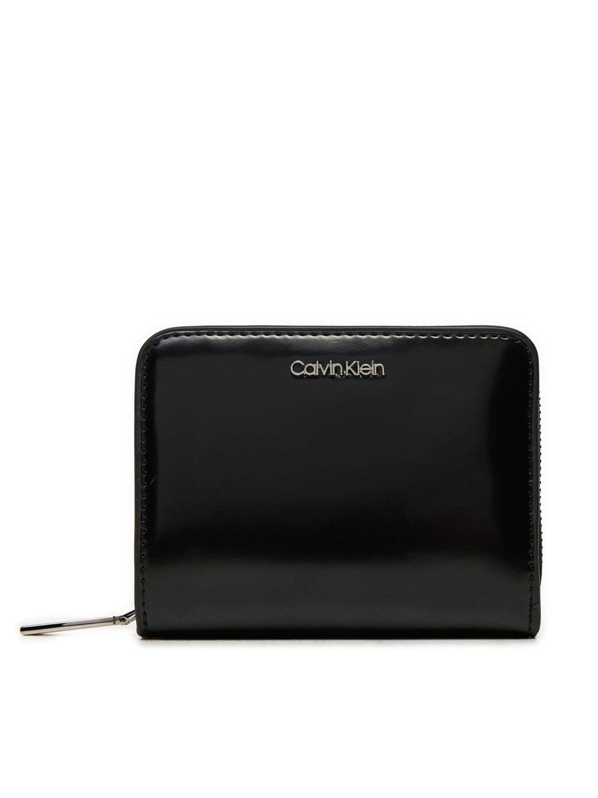 Calvin Klein Calvin Kleın Kadın Fermuar İç Cepli Ekstra Kart Bölmeli Deri Siyah Cüzdan K60K612847-BEH