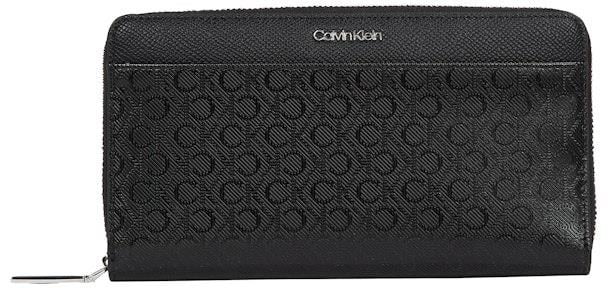Calvin Klein Calvin Kleın Kadın Logolu İç Bölmeli Siyah Cüzdan K60K613072-0GJ