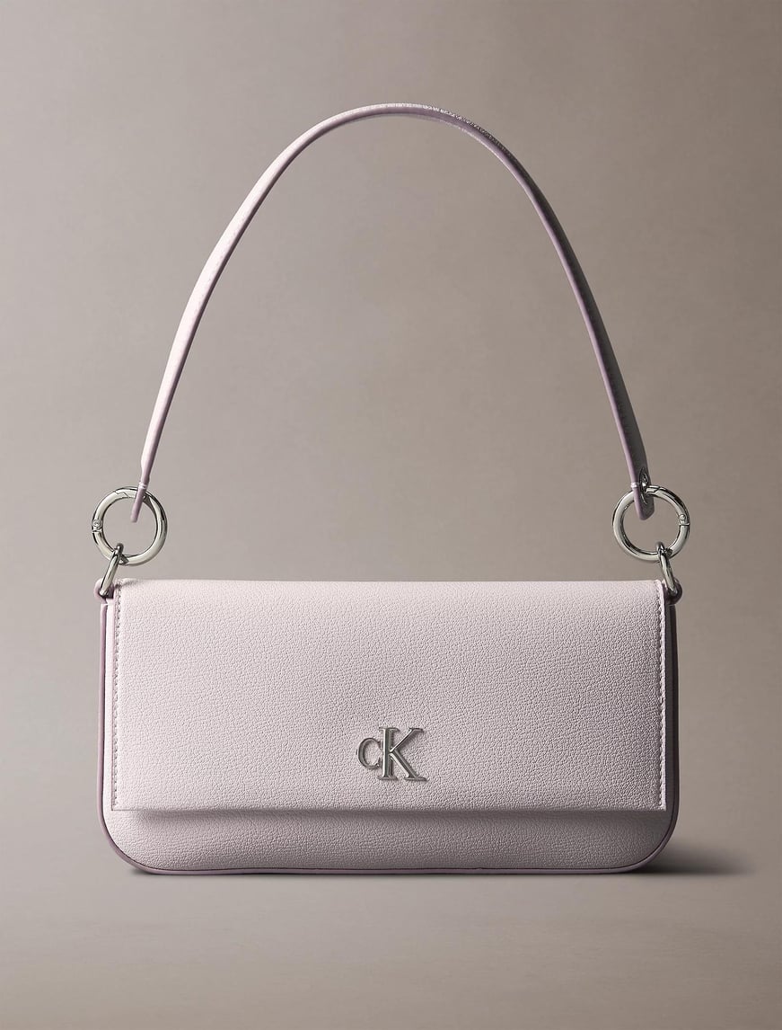 Calvin Klein Calvin Klein Kadın Manyetik Kapamalı Çıkarılabilir Omuz Askılı Metalik CK Logolu Mor Omuz Çantası LV04K3161G-VUW