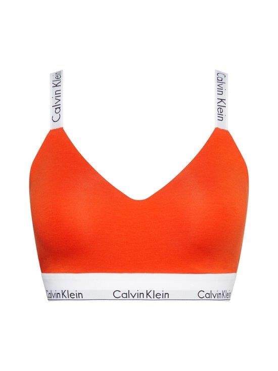 Calvin Klein Calvin Kleın Kadın Marka Logolu Askılı Spor Giyim Günlük Turuncu Büstiyer 000QF7060E-1TD