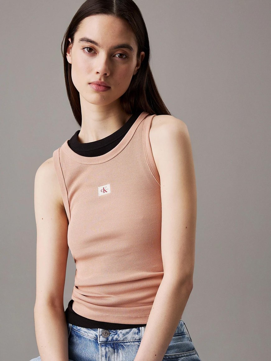 Calvin Klein Calvin Klein Kadın Yuvarlak Yaka Kolsuz Slim Fit Pembe Atlet J20J224762-TGW
