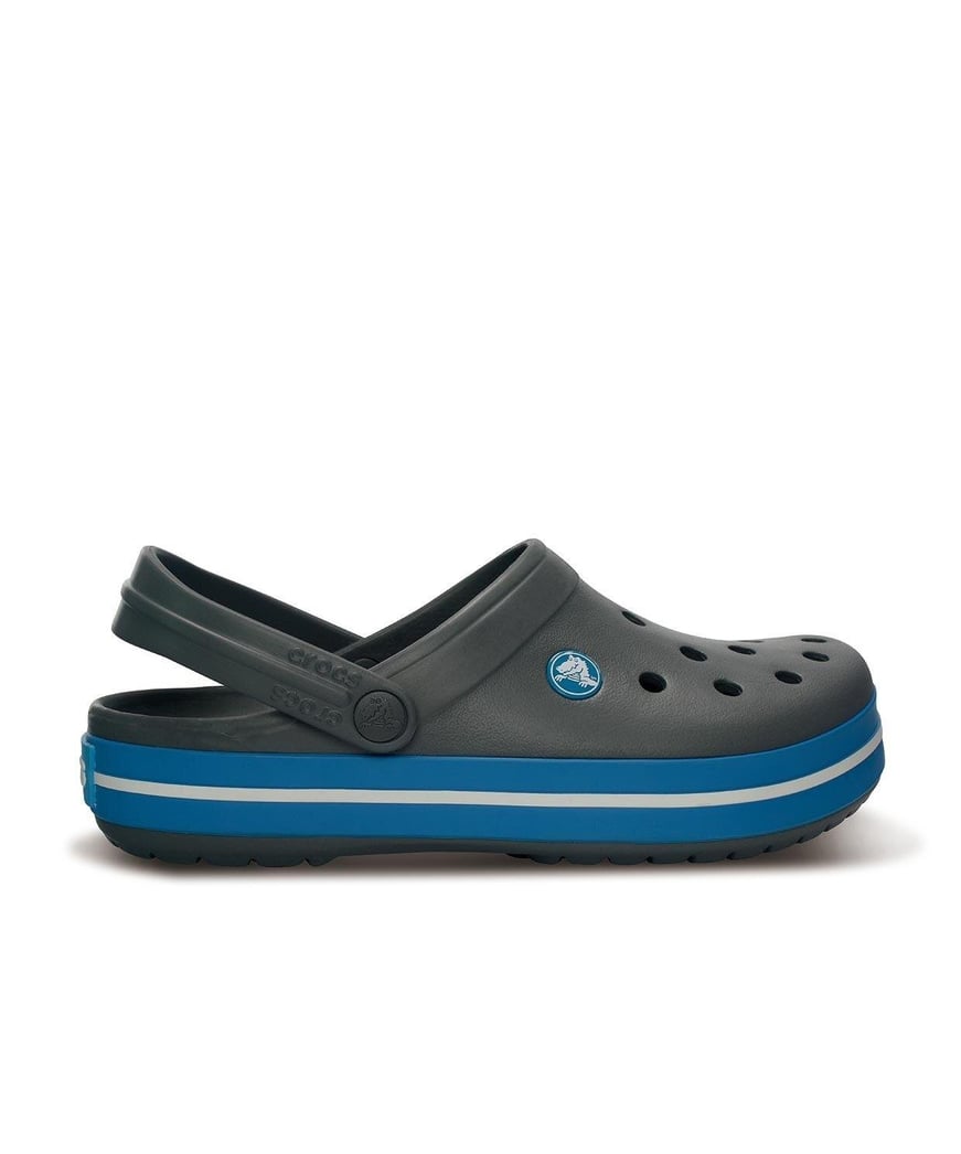 Crocs Crocs UNISEX Renkli Logo Detaylı Günlük Lacivert-Gri Terlik 11016-07W