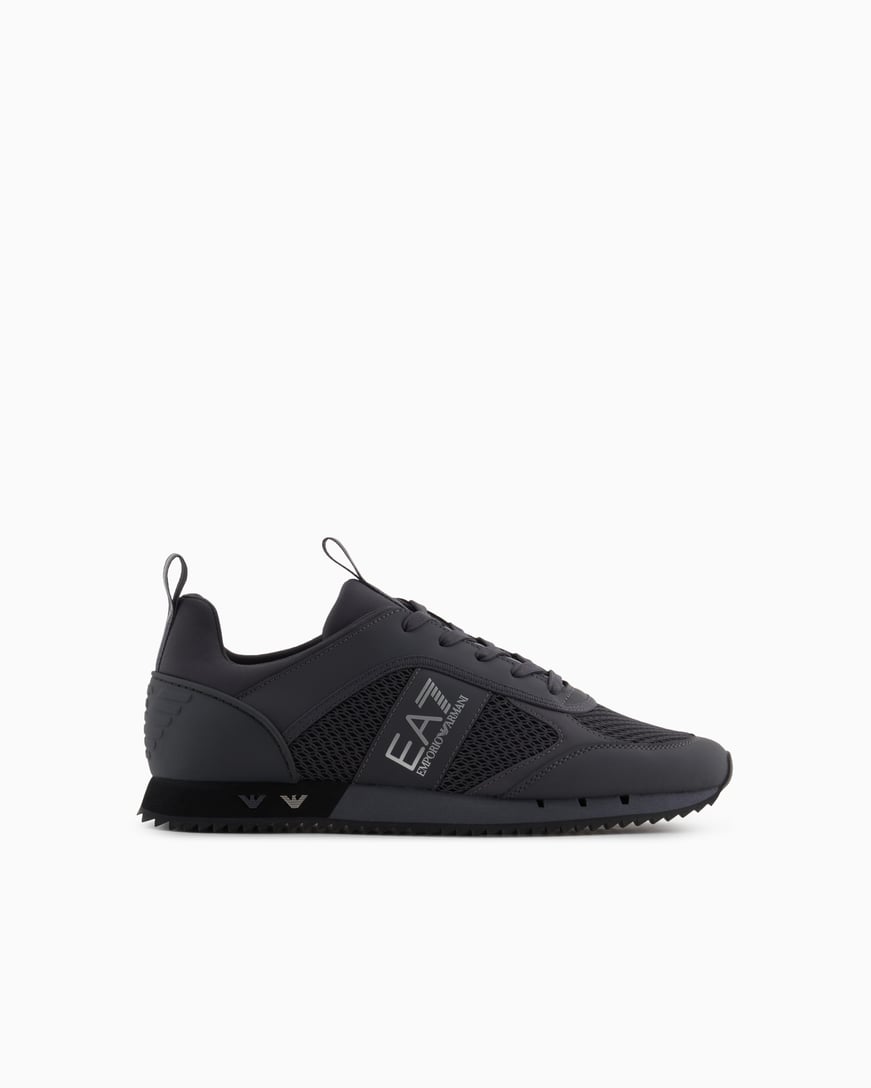 Ea7 Ea7 Unısex Fileli Şerit Logolu Bağıcıklı Gri1 Sneaker X8X027 XK050-D186