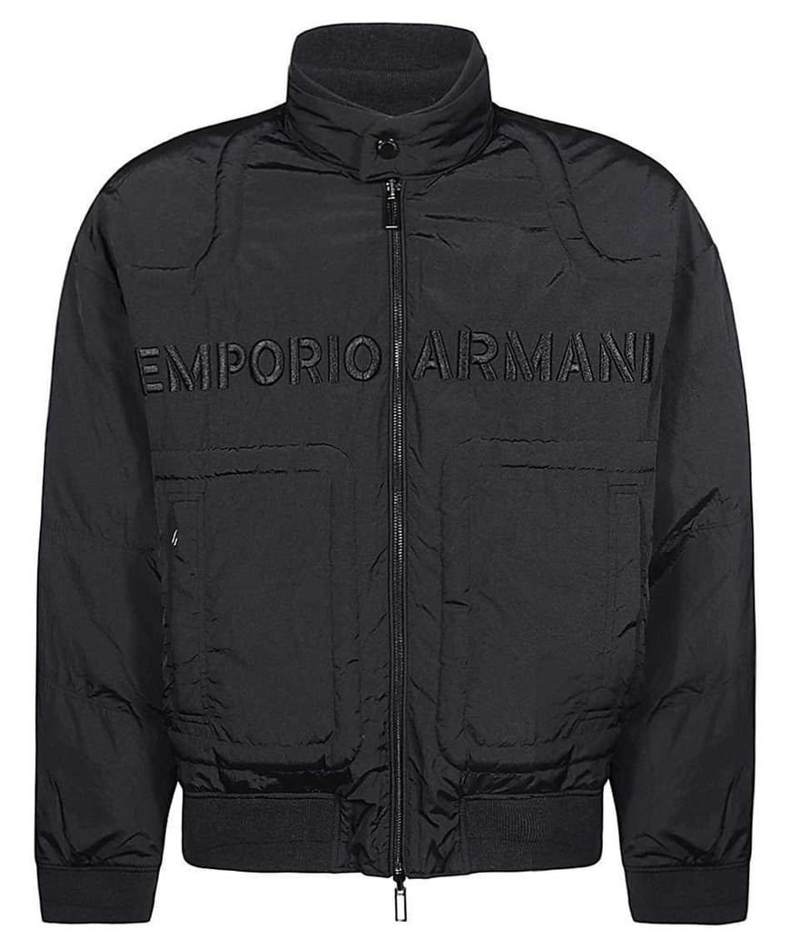Emporio Armani Emporıo Armani Erkek Logolu Fermuar Kapamalı Cepli Kışlık Lacivert Mont 6R1B75 1NFEZ-0920