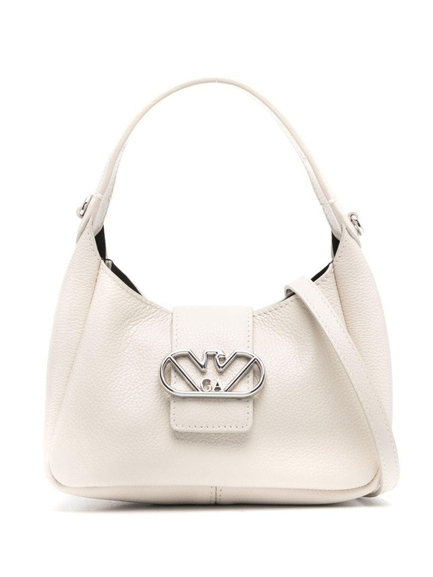 Emporio Armani Emporıo Armani Kadın Deri Marka Logolu Askılıklı Fermuarlı Beyaz Omuz Çantası Y3E235 YWQ9X-80022