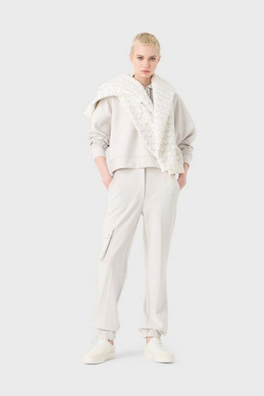 Emporio Armani Emporıo Armani Kadın Dokuma Kumaş  Normal Bel  Düz Model Beyaz Pantolon 6R2P7G 2JRKZ-0103