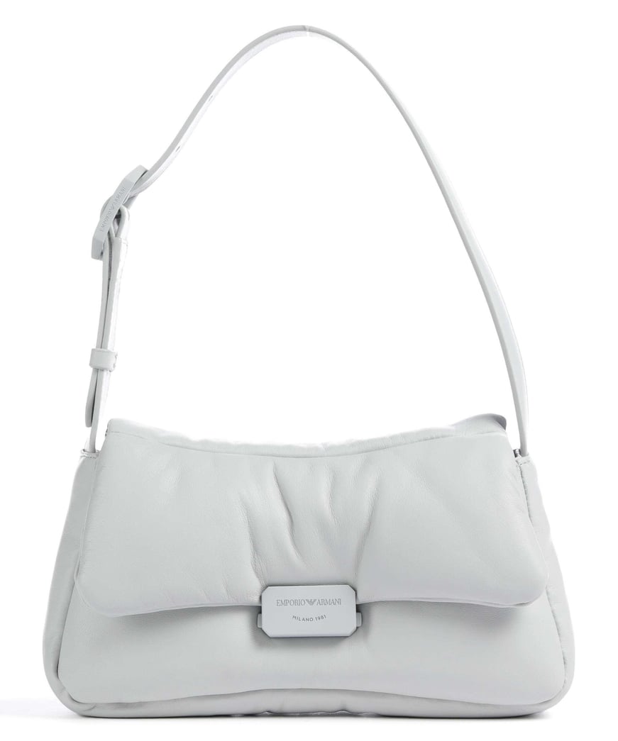 Emporio Armani Emporıo Armani Kadın Logolu Askılı Fermuar Kapamalı İki Bölmeli Mavi Omuz Çantası Y3E226 YWZ1V-80049