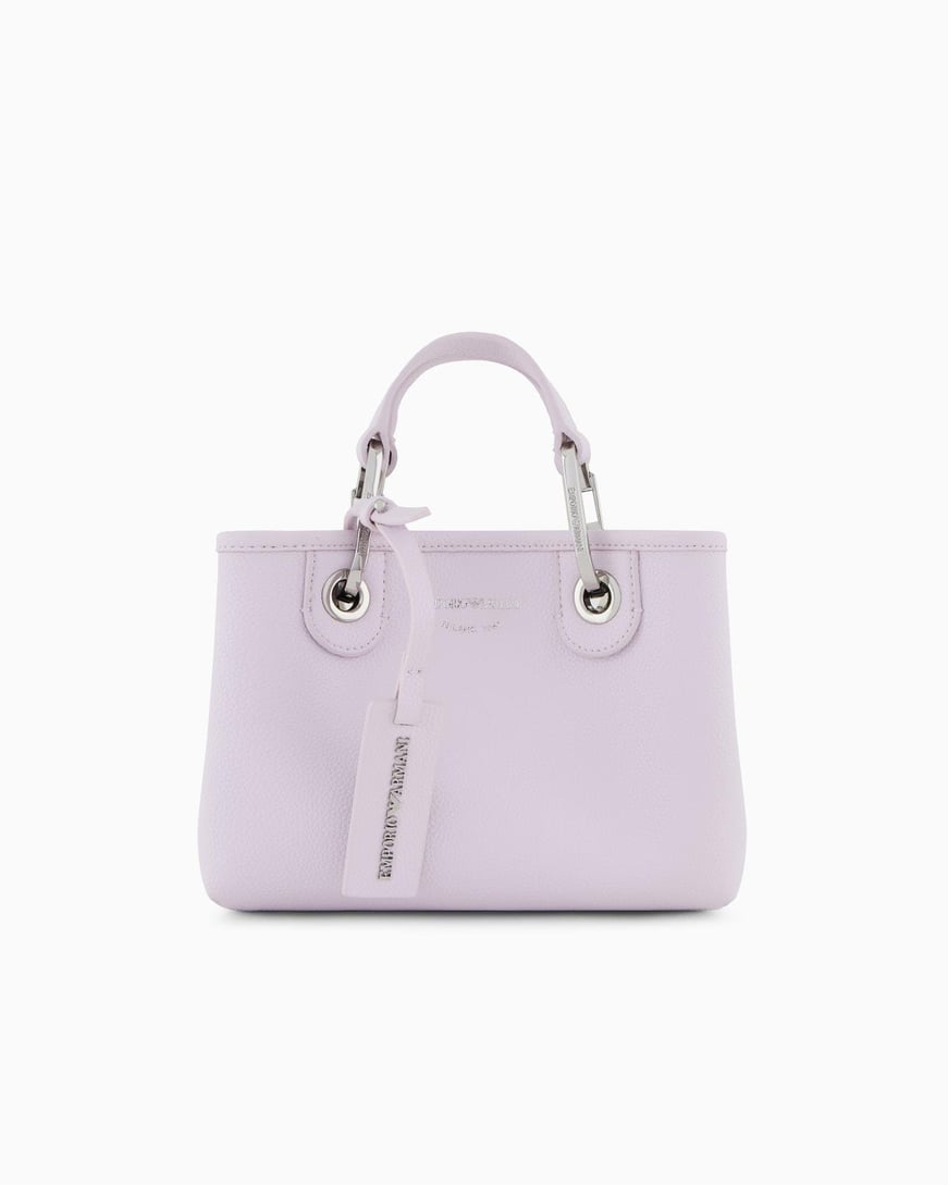 EMPORIO ARMANI Emporıo Armani Kadın Manyetik Kapamalı Logo Kabartmalı Çıkarılabilir Omuz Askılı Pembe Omuz Çantası EW000382 AF12036-M4033