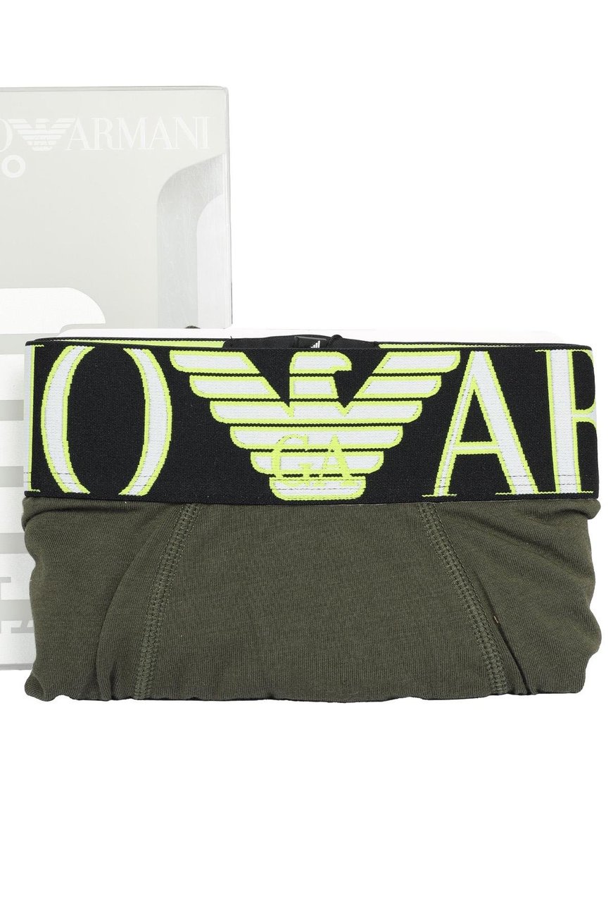 Emporio Armani Emporıo Body Erkek Normal Belli Pamuklu Logo Desenli Yeşil Boxer 110818 1P516-581