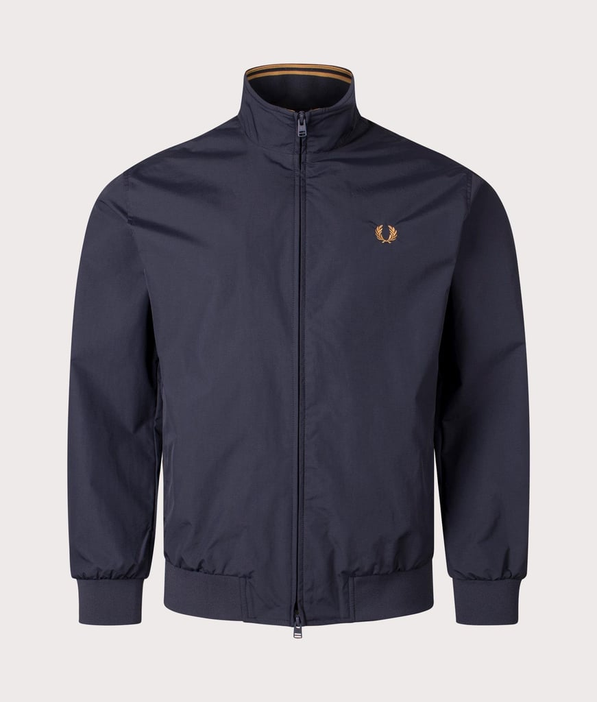 Fred Perry Fred Perry Unısex Dik Yaka Fermuar Kapamalı Sol Gögüs Defne Çelenkli Lacivert Ceket J2660-248