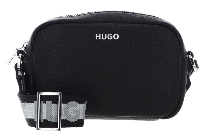 HUGO HUGO Kadın Logo Şerit Askılı Çıkartılabilen Askılı Siyah2 Omuz Çantası 50490172-005