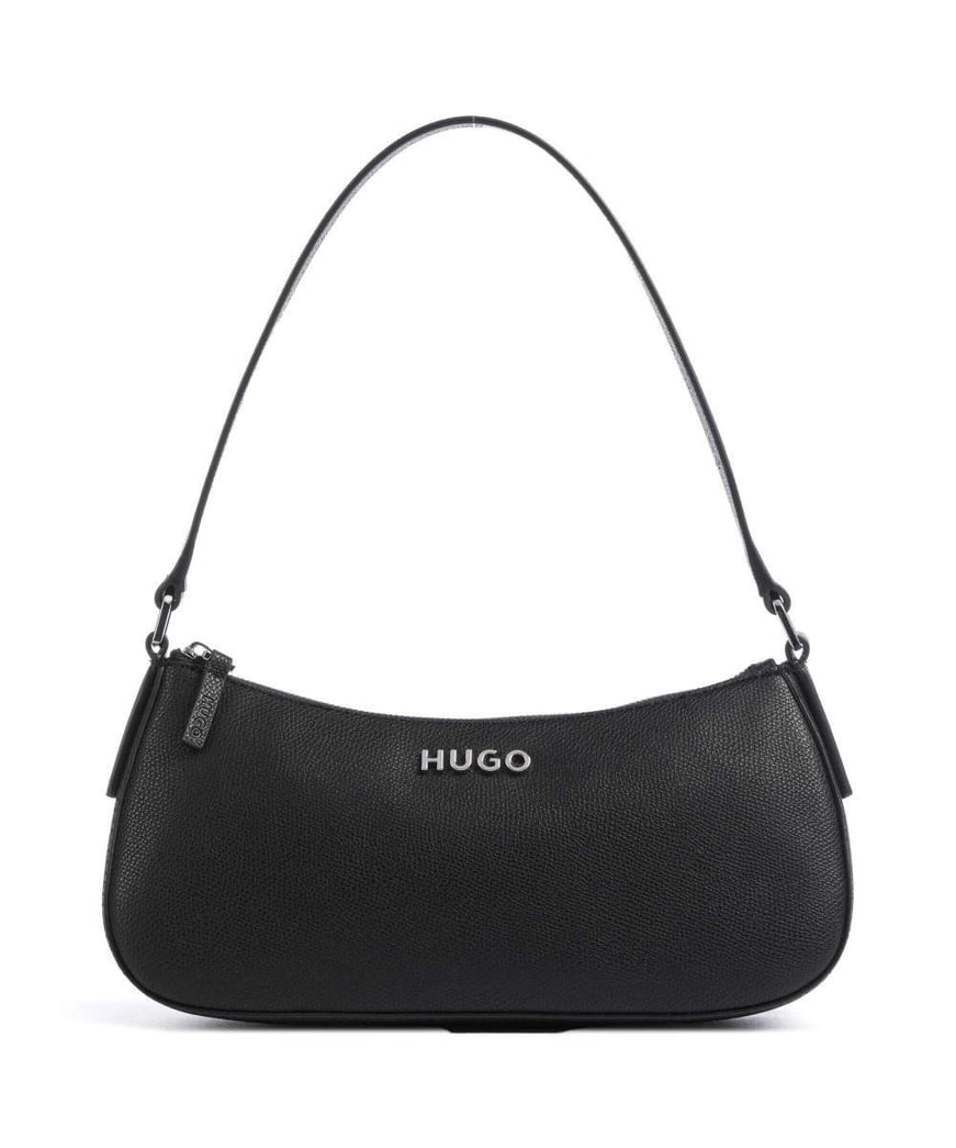 HUGO HUGO Kadın Tek Omuz Askılı Fermuar Kapamalı Siyah Omuz Çantası 50516666-001