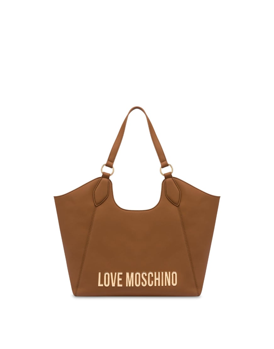 Love Moschino Love Moschino Kadın Düz Renkli Astar Polyester Kısa Askılı Kahverengi Omuz Çantası JC4165PP1MKD0-201