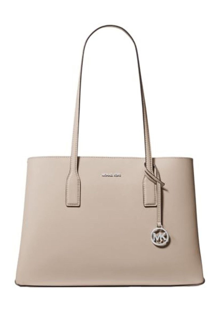 Michael Kors Michael Kors Kadın Deri Geniş Kısa Kol Askısı Düz Model Bej Omuz Çantası 30S5S9RT2T-LIGHTSAND