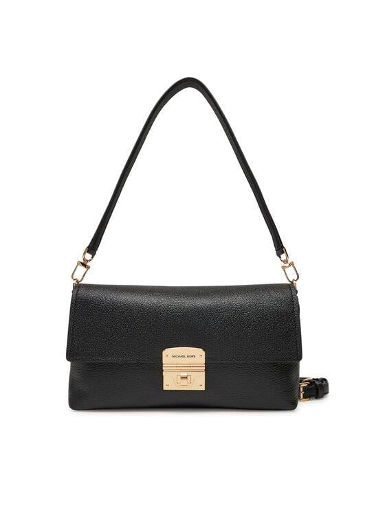 Michael Kors Michael Kors Kadın Deri Metal Toka Kapamalı Ayarlanabilir Kayış Siyah Omuz Çantası 32S5G9XC8T-BLACK