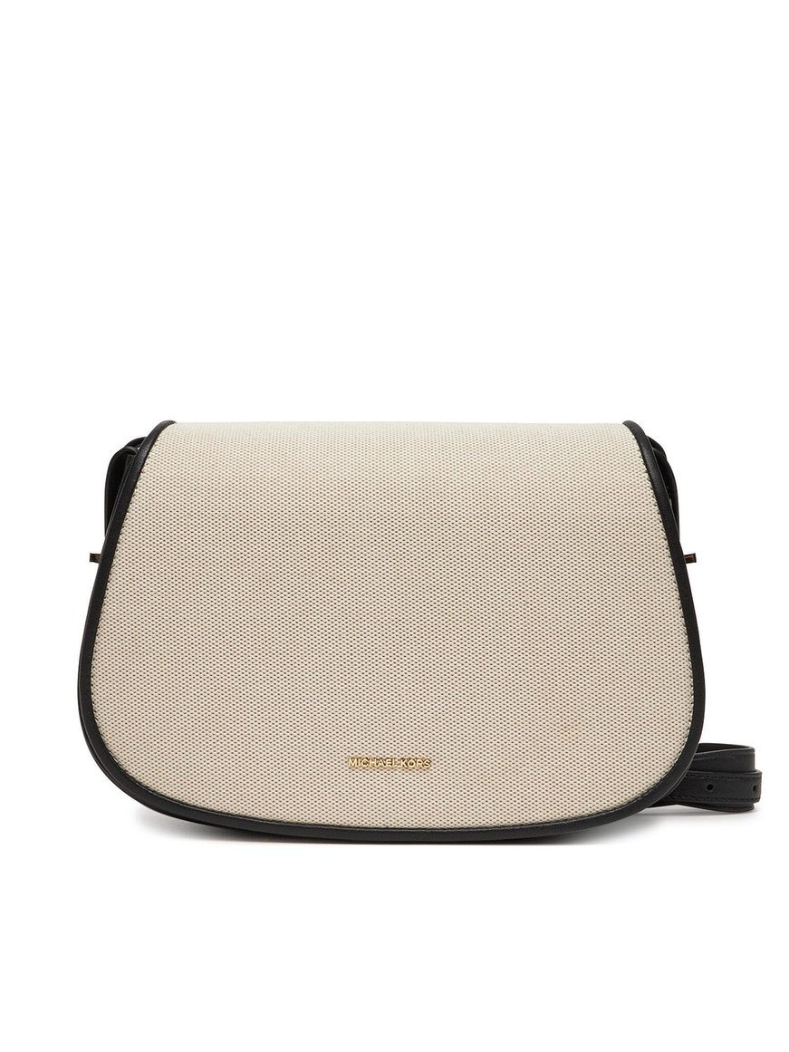 Michael Kors Michael Kors Kadın Dokuma Kumaş Kenarları Deri Ayarlanabilir Askı Siyah Omuz Çantası 30S5GL0M2C-BLACK