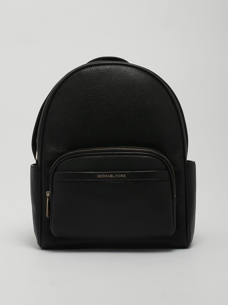 Michael Kors Michael Kors Kadın Düz Deri Küçük Cep Fermuar Kapama Ayarlanabilir Askı Siyah Sırt Çantası 30S4G8XB2L-BLACK