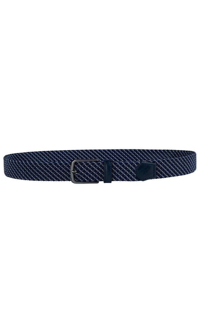 Paul Shark Paul Shark Erkek Dayanıklı Kumaş Metal Tokalı Lacivert Kemer 25416003-W26
