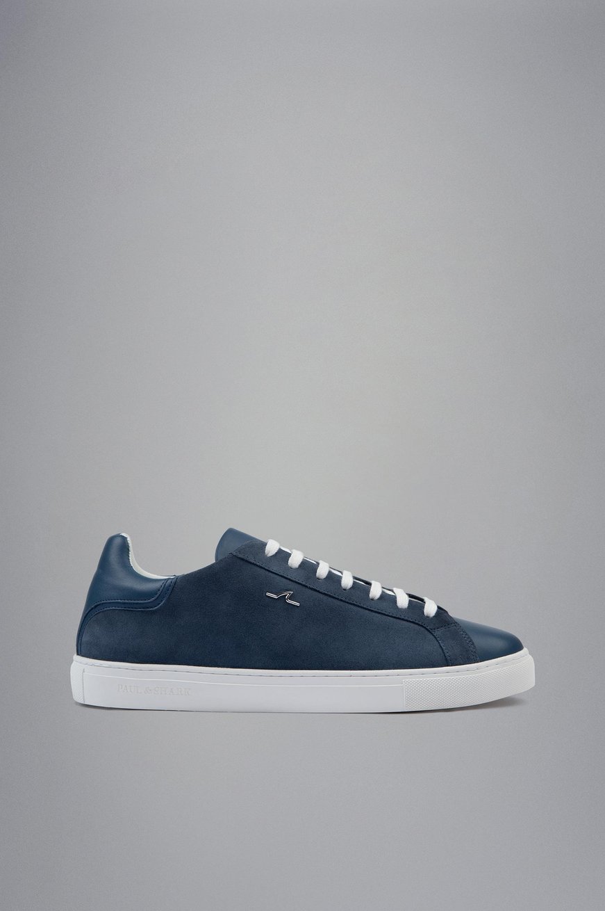 Paul Shark Paul Shark Erkek Deri Rahat Taban Günlük Kullanım Mavi Sneaker 24418002-420