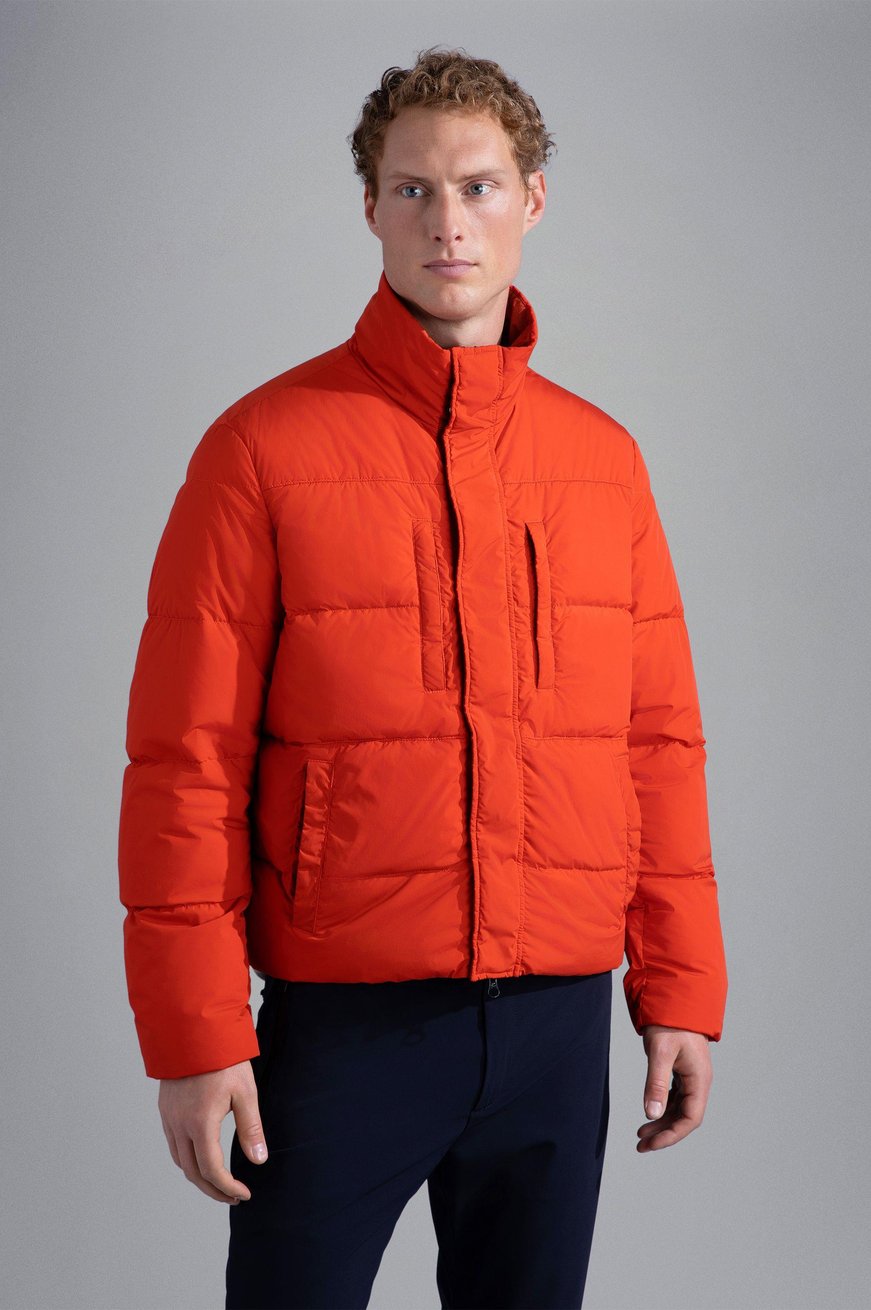 Paul Shark Paul Shark Erkek Marka Logo Detaylı Regular Fit Uzun Kollu Turuncu Mont 13312304-576