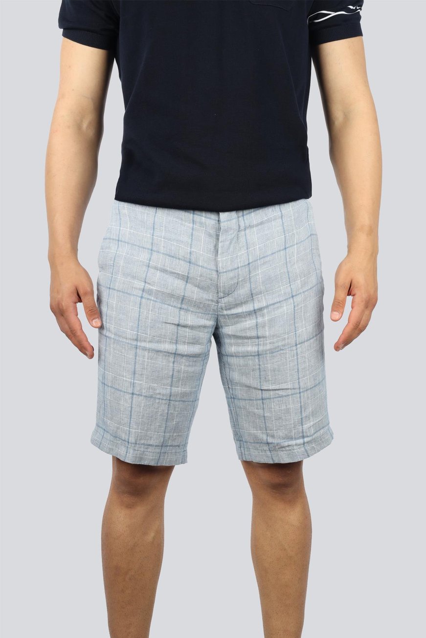 Paul Shark Paul Shark Erkek Normal Bel Kısa Boy Cepli Kemerde Logo Aksesuarlı Mavi Şort 25414051-001