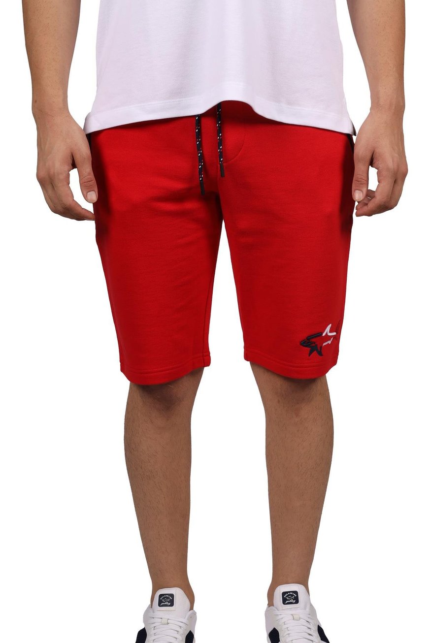 Paul Shark Paul Shark Erkek Pamuklu Regular Fit Düz Kırmızı Şort 21411852-577